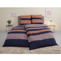 TOM TAILOR HOME Bettwäsche "Carl in Gr. 135x200 oder 155x220 cm" 3 Stk. tlg. mit GRATIS-Zugabe: Spannbettlaken, 100% Baumwolle, mit Reißverschluss von Tom Tailor Home
