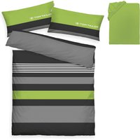 TOM TAILOR HOME Bettwäsche "Carl in Gr. 135x200 oder 155x220 cm", mit GRATIS-Zugabe: Spannbettlaken, 100% Baumwolle, mit Reißverschluss von Tom Tailor Home