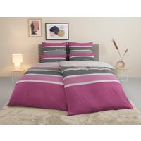 TOM TAILOR HOME Bettwäsche "Felix in Gr. 135x200 oder 155x220 cm" 3 Stk. tlg. mit GRATIS-Zugabe: Gästehandtuch (100% Baumwolle), mit Reißverschluss von Tom Tailor Home