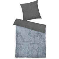 TOM TAILOR HOME Wendebettwäsche "Lennart in Gr. 135x200, 155x220 oder 200x200 cm, ideal für Weihnachten" 2 Stk. tlg. Flanell kuschelig warm im Winter, Weihnachtsbettwäsche aus Baumwolle von Tom Tailor Home