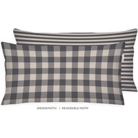 TOM TAILOR HOME Kissenbezüge "new bedroom, Classic Check, 40x40cm oder 40x80cm" Wendedesign mit Markenreißverschluss von Tom Tailor Home