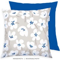 TOM TAILOR HOME Kissenhülle "new bedroom, FRESH FLOWERS, 40x40cm oder 40x80cm" mit farbigem Markenreißverschluss von Tom Tailor Home