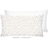 TOM TAILOR HOME Kissenhülle "new bedroom, ORGANIC LEAVES, 40x40cm oder 40x80cm", (1 St.), mit farbigem Markenreißverschluss von Tom Tailor Home