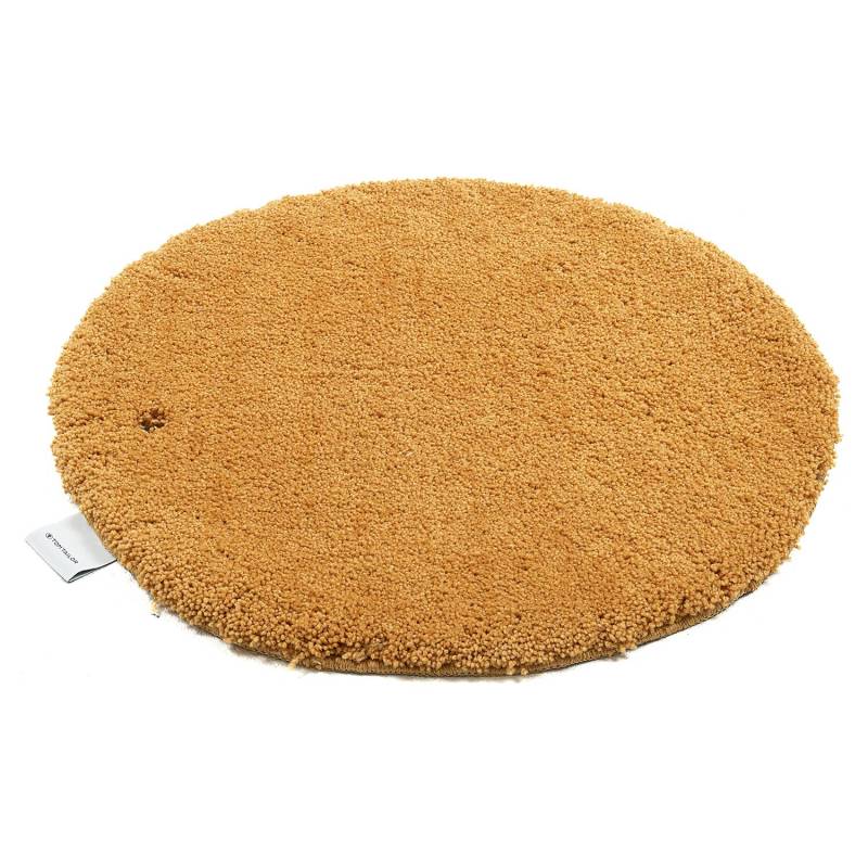 home24 Badvorleger Cozy Bath Uni Rund Ø 90cm Gold/Gold von home24