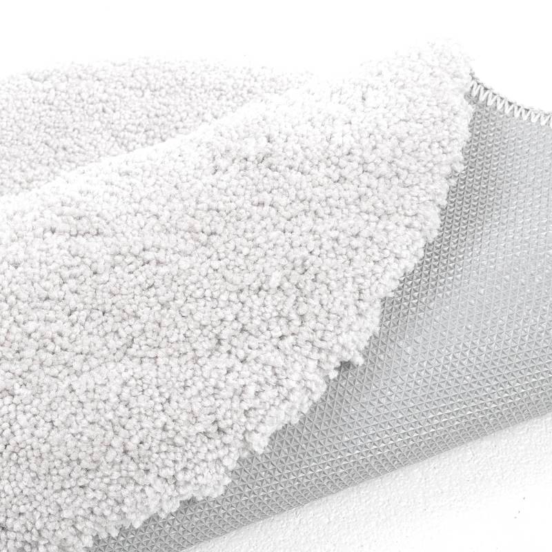 home24 Badvorleger Cozy Bath Uni Rund Ø 90cm Weiß/Weiß von home24