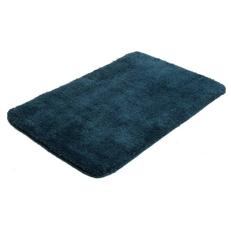 home24 Badvorleger Cozy Bath Uni 60 x 100cm Blau/Petrol von home24
