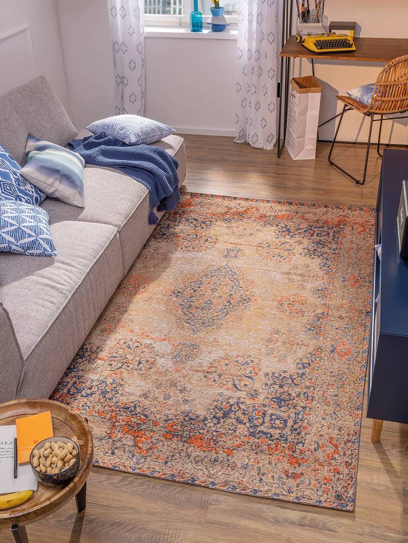 home24 Kurzflorteppich Kirman Multicolor/Multicolor 290 x 400cm Mischgewebe von home24