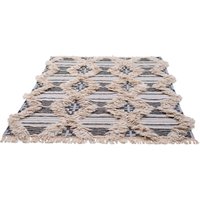 TOM TAILOR HOME Teppich "Cozy Kelim", rechteckig, 5 mm Höhe, handgewebt, mit Fransen, Boho-Style von Tom Tailor Home