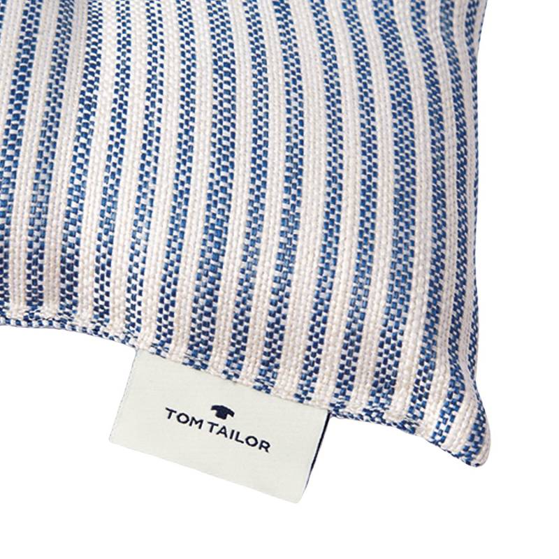 home24 Sitzkissen Blau/Blau 40 x 4 x 40cm Polyester von home24