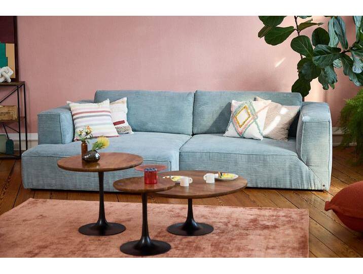 TOM TAILOR HOME Big-Sofa BIG CUBE Style Ecksofa 270 x 160 cm - Recamiere re oder li, mit Stegkissen, extra großer Sitztiefe - in schönen Stoffen von Tom-Tailor