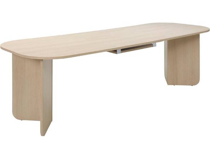 TOM TAILOR HOME Esstisch ROUNDES TABLE, Tischplatte und -beine mit gerundeten Ecken., beige von Tom-Tailor