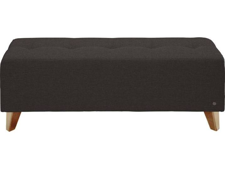 TOM TAILOR HOME Hockerbank NORDIC, mit Knopfheftung auf der Sitzfläche, Füße Buche natur, grau, anthracite TBO 9 von Tom-Tailor
