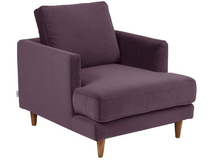 TOM TAILOR HOME Loungesessel WESTCOAST, mit schmalen Armlehnen, Breite 80 cm, lila, lavender TSV 18 von Tom-Tailor