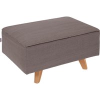 TOM TAILOR HOME Hocker "NORDIC CHIC", mit Kedernaht, Breite 85 cm, Füße Buche natur von Tom Tailor Home