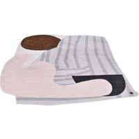 TOM TAILOR HOME Teppich "Shapes - SEVEN", Motivform, 5 mm Höhe, Kurzflor, bedruckt, modernes Design von Tom Tailor Home