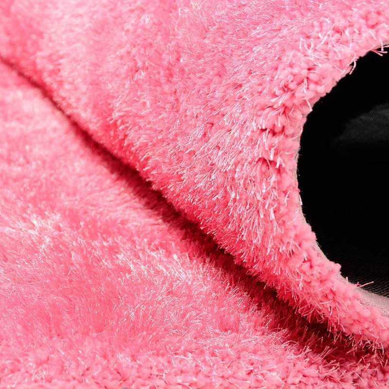 home24 Teppich Soft Square 65 x 135cm Pink Rose - Maße: 65 x 135 cm von home24