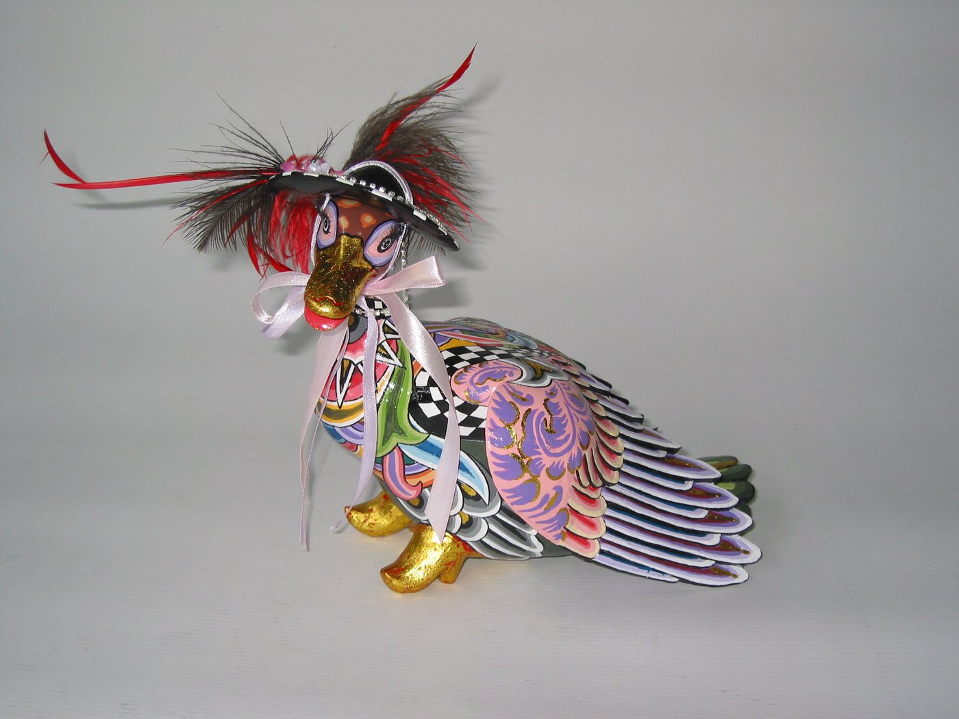 Tom`s Drag Tierfigur Tom`s Drag Ente Goldie, perfekt zu jedem Anlass, Geburtstag, Weihnachten. Sammelfigur von Tom`s Drag
