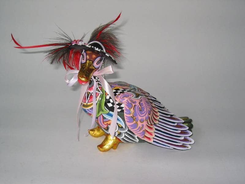 Tom`s Drag Tierfigur Tom`s Drag Ente Goldie, perfekt zu jedem Anlass, Geburtstag, Weihnachten. Sammelfigur von Tom`s Drag