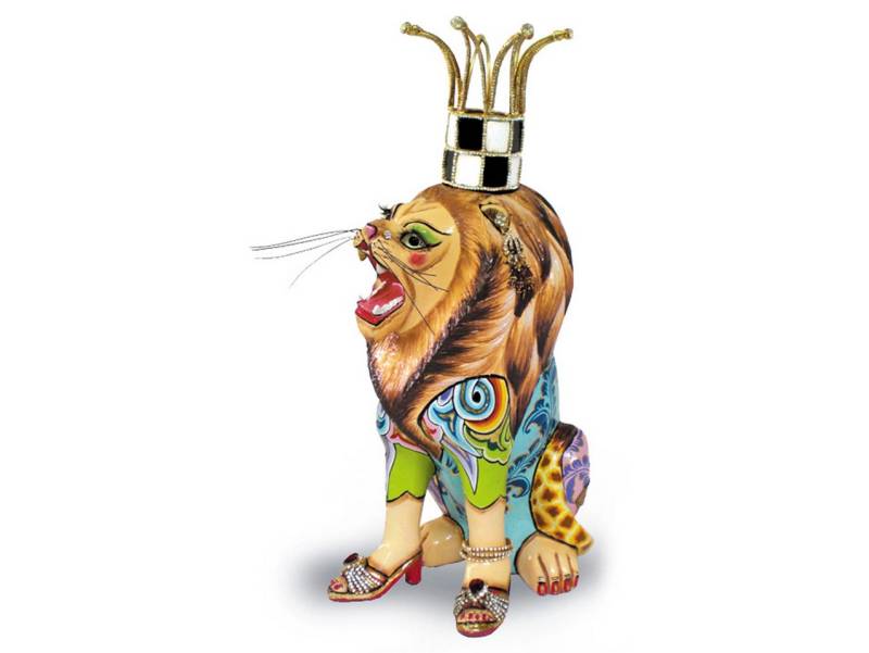 Tom`s Drag Tierfigur Tom`s Drag Löwe Clarance sitzend (L), perfekt zu jedem Anlass, Geburtstag, Weihnachten. Sammelfigur von Tom`s Drag