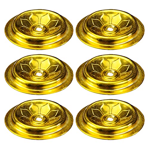 Tomaibaby 6Pcs Schwimm Dochte Metall Öl Schwimm Dochte Disc Halter Buddhistischen Lieferungen für Öl Tassen Tomaibaby 6Pcs Schwimm Dochte Metall Öl Schwimm Dochte Disc Halter Buddhistischen Lieferungen für Öl Tassen von Tomaibaby