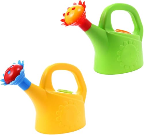 Tomaibaby Huhn Gießkannen Plastik Gießkanne Hausgarten Gießkanne Kinder Strand Gießkanne Spielzeug, 2 Stück (Zufällige Farbe) von Tomaibaby