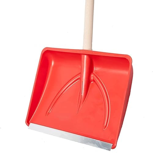 Schneeschaufel aus Kunststoff mit Aluminiumprofil (mit Griff) von Tomaino