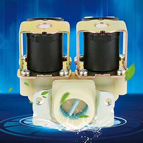 Magnetventil Kunststoffwasser Zweikopf-Wassereinlass Magnetventil Wassereinlassventil DC 12V Ausgangsflussschalter für Warmwasserbereiter für Trinkbrunnen von Tomanbery