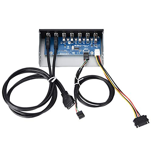 Tomantery Frontplatte, 4 Löcher Schnelle Ladebasen USB3.0 Antrieb Optischer Frontalpaneelfrequenz der Übertragung bei Hoher Geschwindigkeit 19Pin für 2K von Tomantery