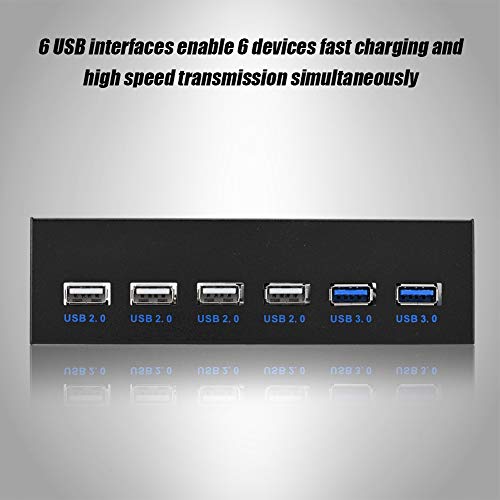 Tomantery Frontplatte, Stall 9Pin/19Pin USB3.0 2.0 Frontplatte Metall 5.25 Zoll Antrieboptik für Computer von Tomantery
