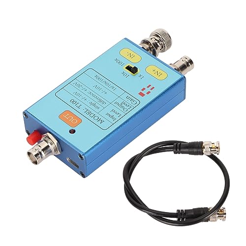 Tomantery Oszilloskop T100, Plug and Play Professional 10m Verstärker des Differentialsondenzeichens der Bandbreite 1x 10x 100x, um Schwache Signale zu Verstärken von Tomantery