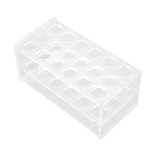 Tomantery Zentrifugenrohrregale, Polierte Oberflächen Impact -Widerstandsträusrohr 18 Löcher für 17 -mm Testrohre von Tomantery