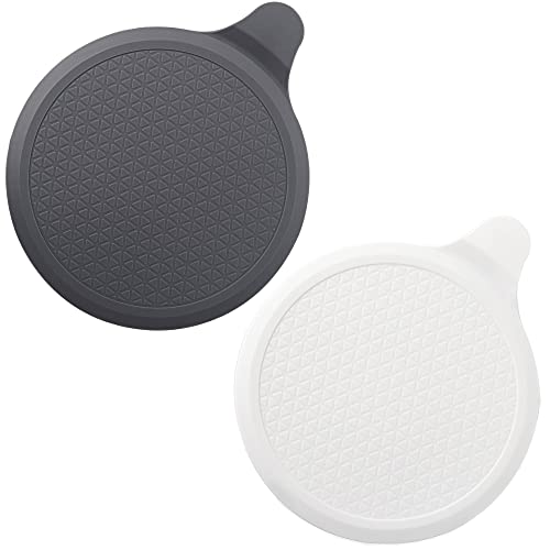 Tomario 6" Extra große Silikon Waschbecken Stopfen, Universal Dusche Drain Tub Plug für Dusche Bad Küchenspüle Waschbecken, Weiß+Grau von Tomario