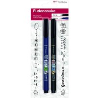 Tombow Brush-Pens Schwarz 1.0 + 3.0 + 5.0 mm von Tombow