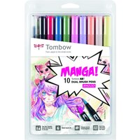 Tombow Brush-Pens Mehrfarbig 0.8 + 3.3 mm von Tombow