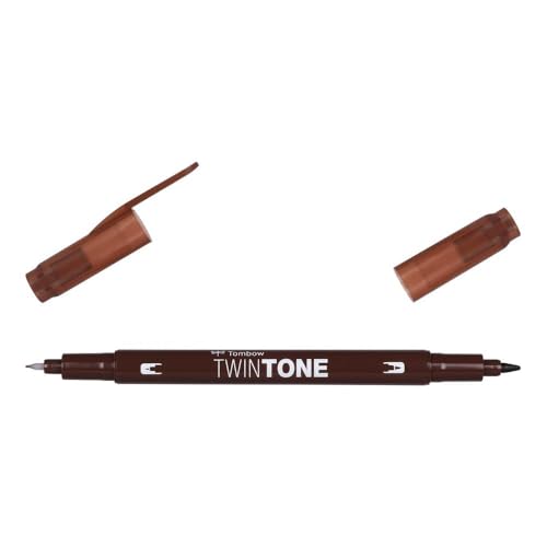 TWINTONE-41 Filzstift mit doppelter Spitze, schokoladenfarben von Tombow