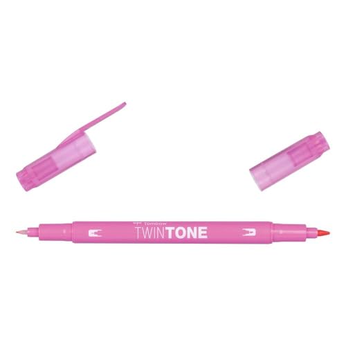 TWINTONE-60 Marker mit zwei Spitzen, Farbe Princess Pink von Tombow