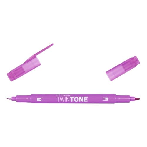 TWINTONE-81 Fasermaler mit zwei Spitzen, Farbe Himbeere. von Tombow