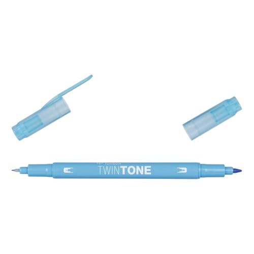 TWINTONE-83 Filzstift mit zwei Spitzen, Farbe sax blau. von Tombow