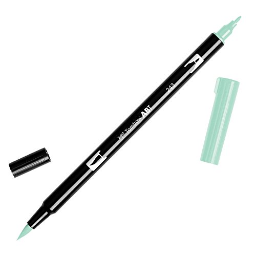 Tombow ABT-243 Fasermaler Dual Brush Pen mit zwei Spitzen, mint, 1 Stück (1er Pack) von Tombow