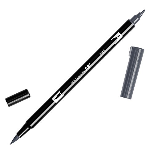 Tombow ABT-N45 Fasermaler Dual Brush Pen mit zwei Spitzen, cool grey 10 Tombow ABT-N45 Fasermaler Dual Brush Pen mit zwei Spitzen, cool grey 10 von Tombow