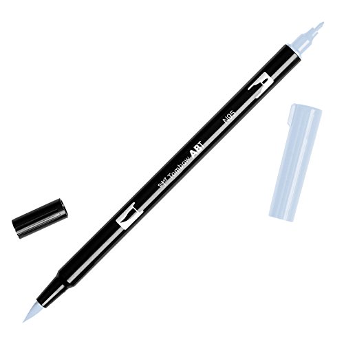 Tombow ABT-N95 Fasermaler Dual Brush Pen mit zwei Spitzen, cool grey 1 von Tombow