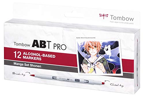 Tombow ABTP-12P-5 Alkoholbasierter Marker ABT PRO zwei Spitzen Manga Set Tombow ABTP-12P-5 Alkoholbasierter Marker ABT PRO zwei Spitzen Manga Set von Tombow