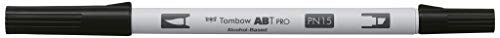 Tombow ABTP-N15 Alkoholbasierter Marker ABT PRO zwei Spitzen black von Tombow