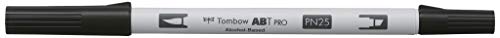 Tombow ABTP-N25 Alkoholbasierter Marker ABT PRO zwei Spitzen lamp black von Tombow