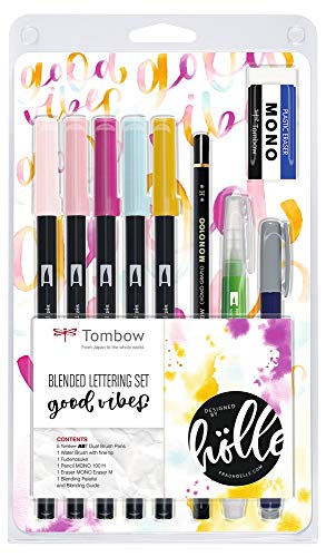 Tombow BS-FH2 Blended Lettering Set Good Vibes, 1 Stück (1er Pack) Tombow BS-FH2 Blended Lettering Set Good Vibes, 1 Stück (1er Pack) von Tombow