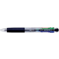Tombow 4-Farben-Kugelschreiber REPORTER 4 transparent, Schreibfarbe: schwarz, blau, rot, grün, 1 St. von Tombow