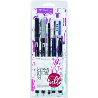 Tombow Handlettering-Set Mehrfarbig 0.8 + 3.3 mm von Tombow