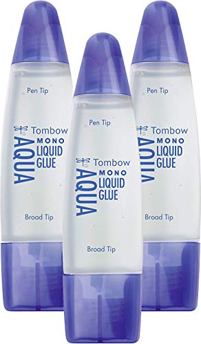 Tombow PT-WTC Flüssigkleber, ultra stark mit zwei Spitzen, 50 ml (3er-Pack) von Tombow
