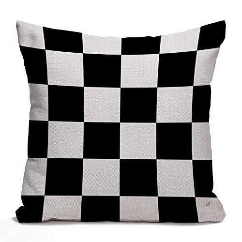 Tomda Schwarz und Weiß Kunst Design Kariert Rustikaler Bauernhausstil Dekorativer Kissenbezug Kissenbezug für Sofa Couch Einweihungsgeschenk Heimdekoration Baumwolle Leinen 45 x 45 cm 45 x 45 cm Tomda Schwarz und Weiß Kunst Design Kariert Rustikaler Bauernhausstil Dekorativer Kissenbezug Kissenbezug für Sofa Couch Einweihungsgeschenk Heimdekoration Baumwolle Leinen 45 x 45 cm 45 x 45 cm von Tomda