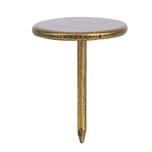 100 Stück Daumen Tacks, Polstertätigkeit dekorative lange Wandschubstifte flacher Kopf Polsternadeln für Sofa -Türdekoration (Diameter 16MM*Total length 20MM) von Tomedny